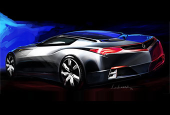 Acura Advanced Sports Car Concept.   Honda
