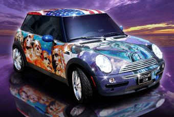 Mini Cooper American Icon.  CrystalArt
