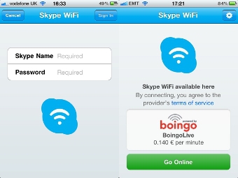   Skype WiFi  iOS